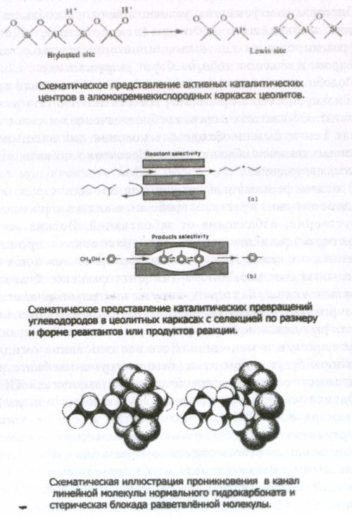 Основные механизмы катализа модифицированных стандартизованных природных цеолитов
